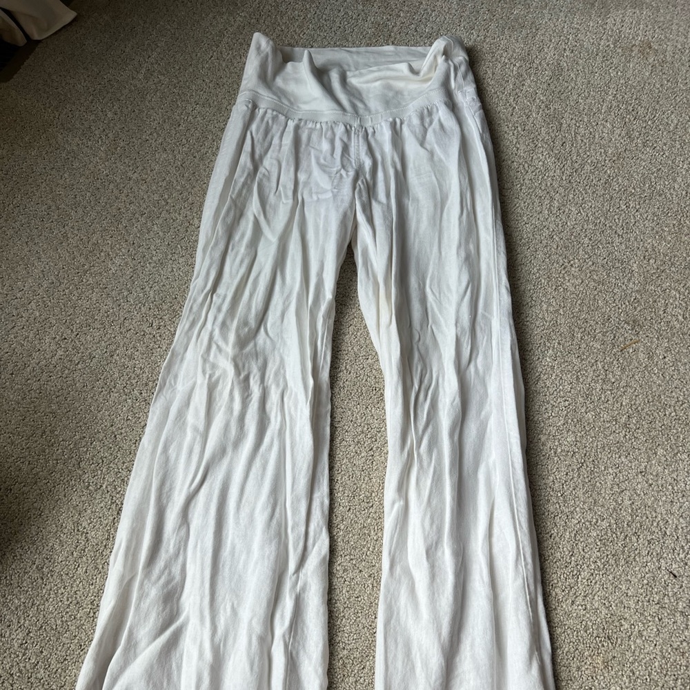 White Linen Pant